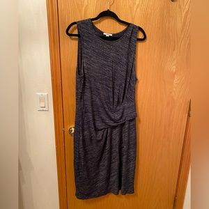 X-Large bar III navy draped dress